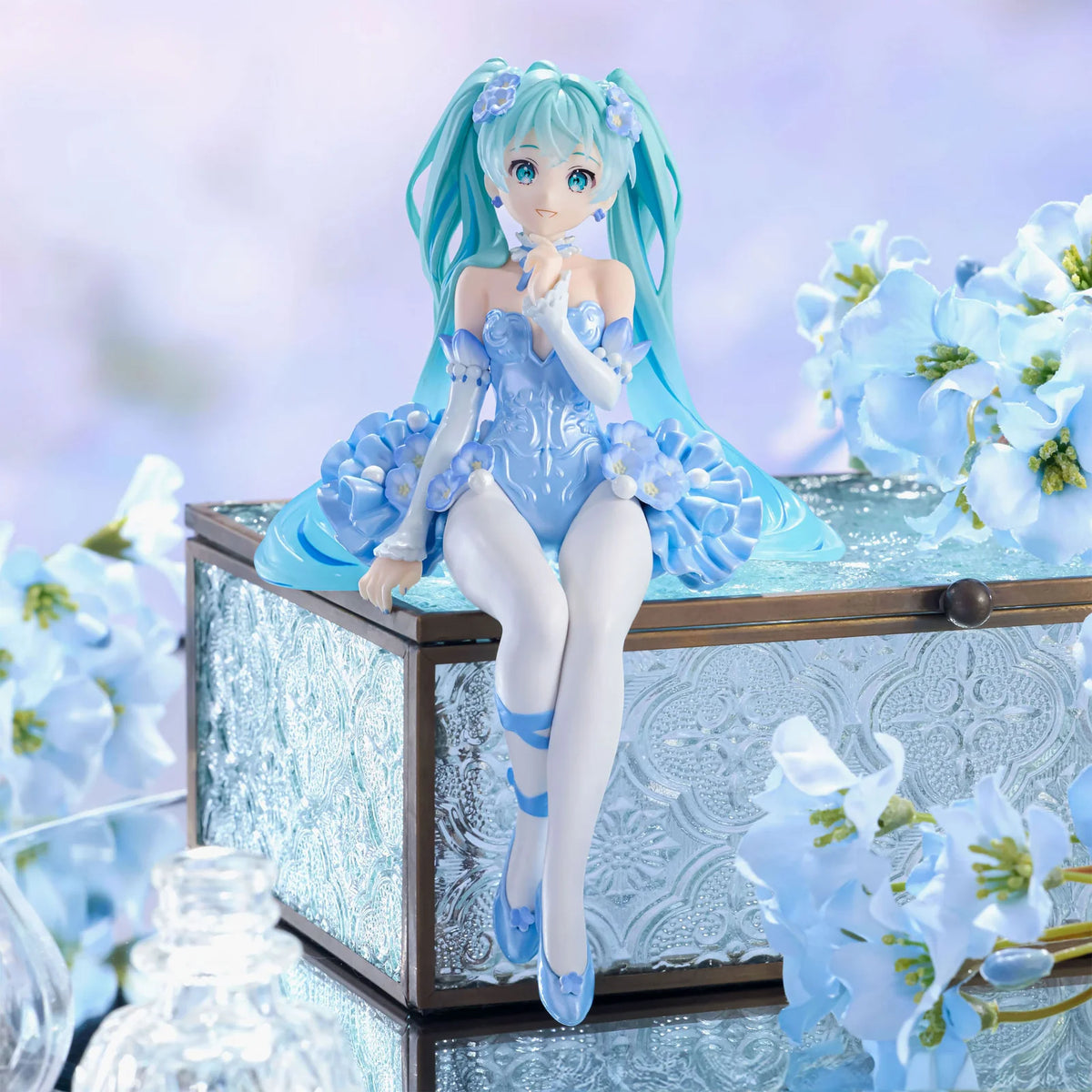 Hatsune Miku Flower Fairy Nemophila Noodle Stopper Figure
